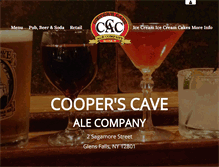 Tablet Screenshot of cooperscaveale.com